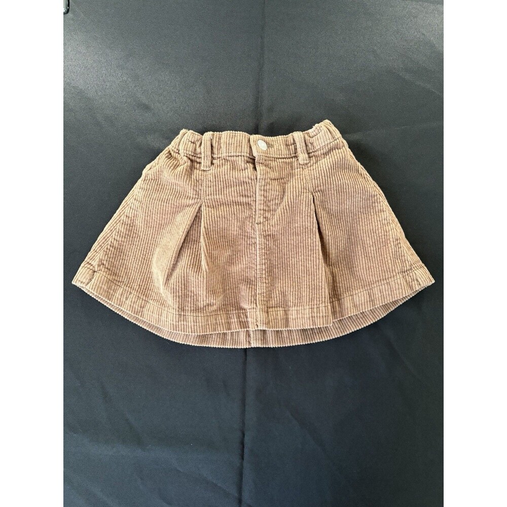 Zara Girls Brown Corduroy Skort Size 4